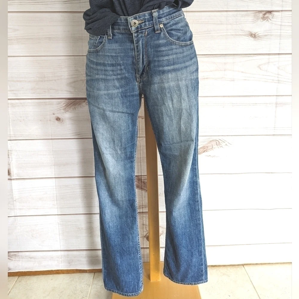 PAIGE Federal Slim Straight Jeans in Birch Blue Denim Men's Size 30 x 28